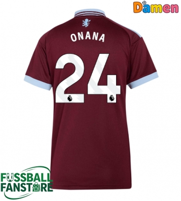 Aston Villa Amadou Onana #24 Replik Heimtrikot Damen 2026-27 Kurzarm